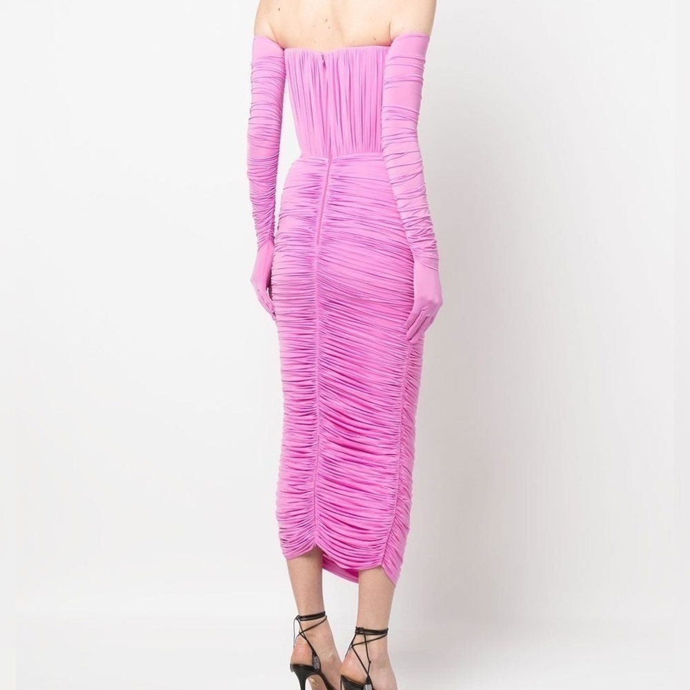 Alex Perry Prescott MIDI Dress Pink - Picture 2 of 9